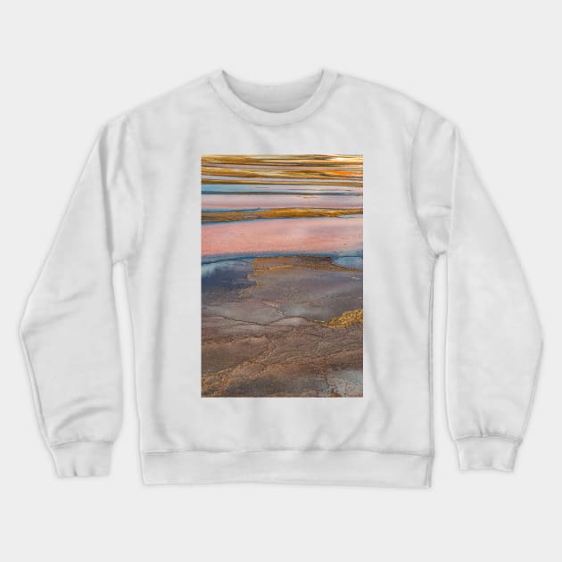 Geothermal Colours, Midway Geyser Basin Crewneck Sweatshirt by BrianPShaw